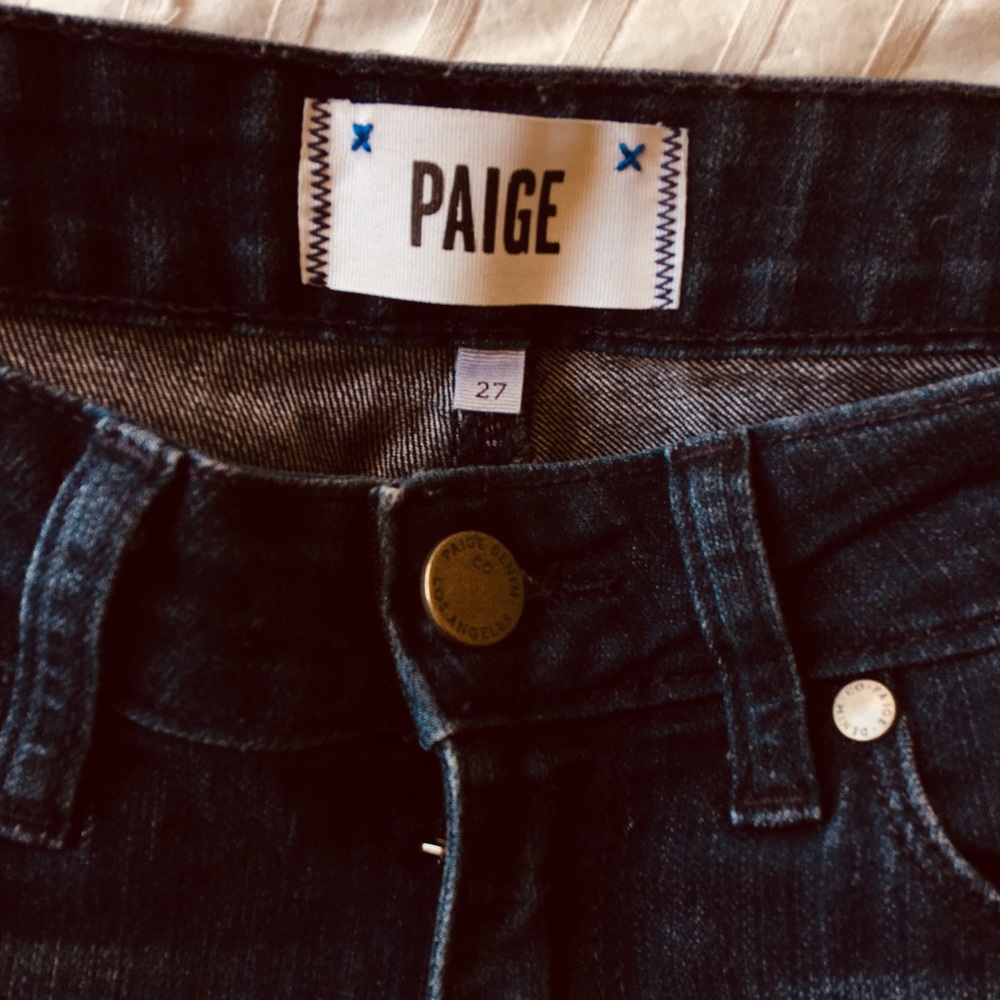 Paige jeans “peg skinny” in size 27